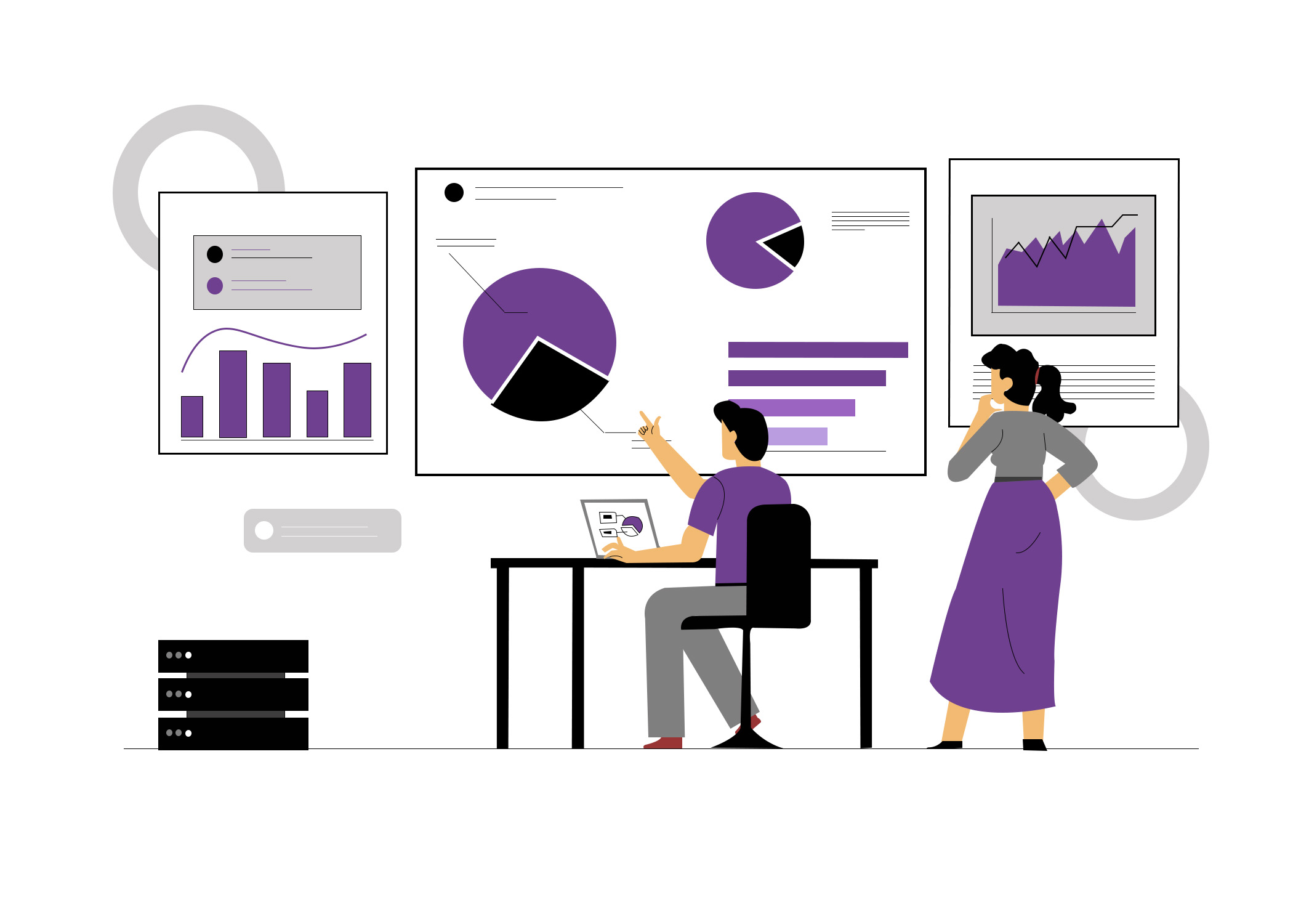 Business analytics meeting